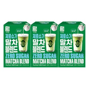 녹차원 제로슈가 말차 블렌드 7스틱 x 3개