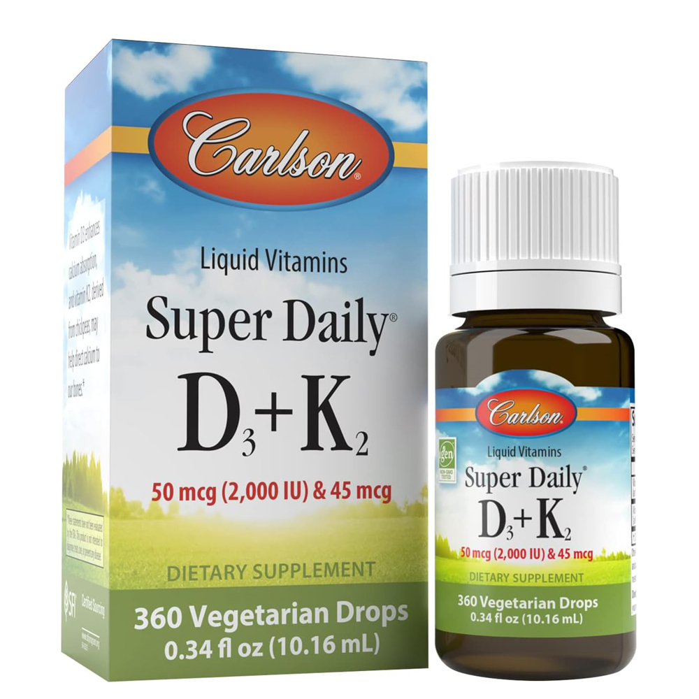 칼슨 슈퍼데일리 <b>리퀴드 비타민</b> D3 K2 10.16ml 액상<b>비타민</b>