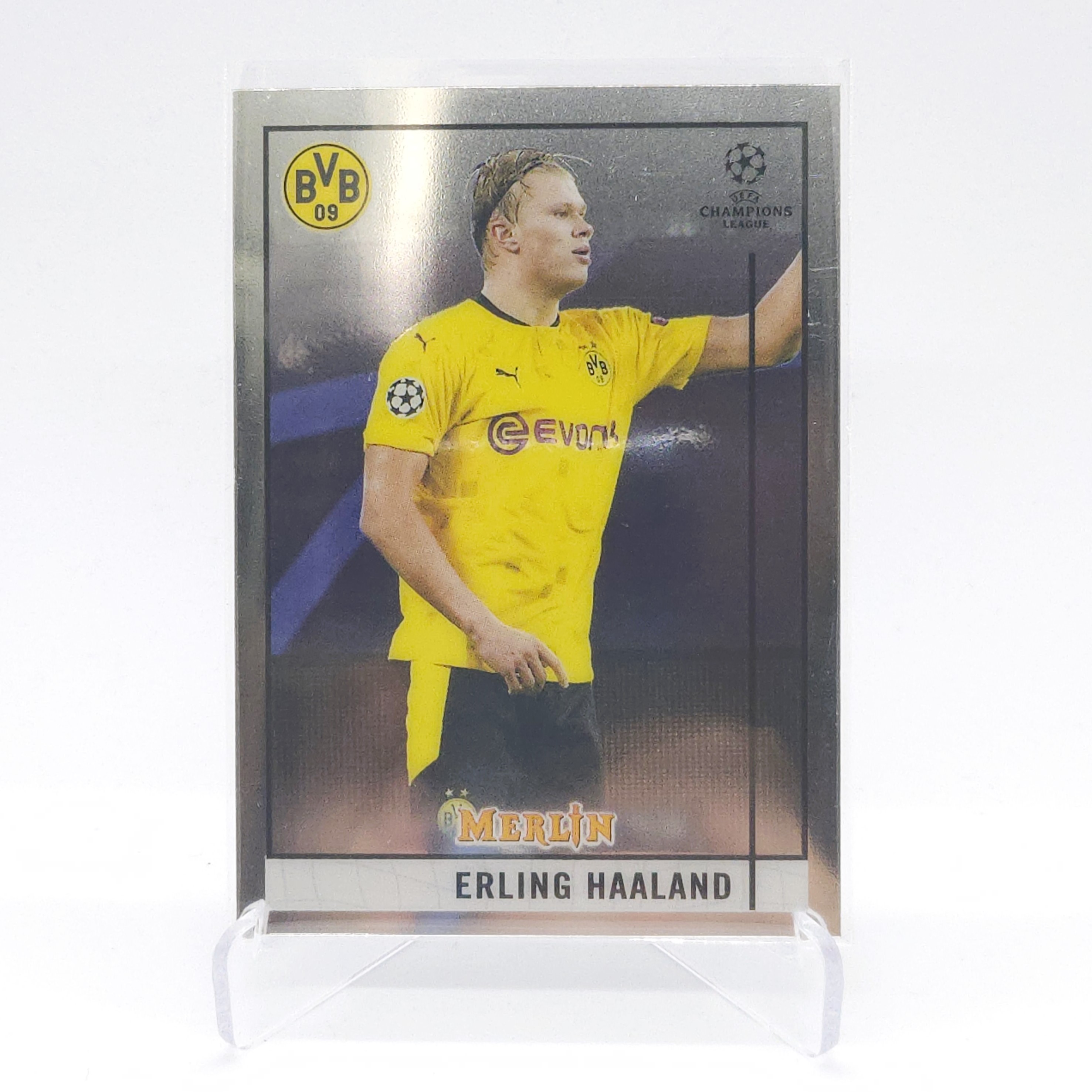 2020 2021 탑스 멀린 엘링 홀란드 베이스 축구 카드 UEFA topps merlin erling haaland 콜코