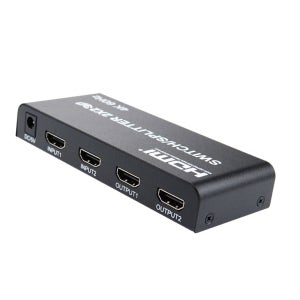 매트릭스스위치 HDMI선택기 4K 광오디오 2X2 출력 TV 모니터 연결 CTB637