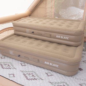 에어블랑 에어매트 캠핑 자충 매트 야외 베드 침대 매트리스 오토에어펌프 싱글