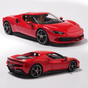 브라고 1:18 페라리 296 GTB 레드 자동차다이캐스트 모형