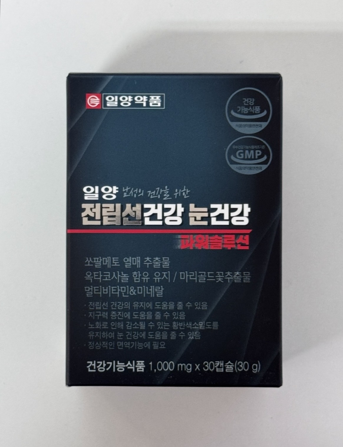 일양약품 전립선건강 눈건강 파워솔루션 30캡슐 1박스