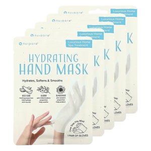 Nu Pore 누포어 하드레이팅 핸드 마스크팩 손 마스크 1쌍 5팩