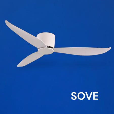 SOVE 소브 실링팬 A1 올화이트 112 BLDC 조명 연장봉 LED 리모컨 거실 천정