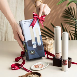 레꼴뜨 솔트 페퍼 전동 그라인더 자동 소금 후추그라인더 페퍼밀 통후추 2개 1세트