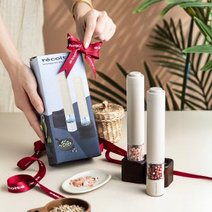 레꼴뜨 솔트 페퍼 전동 그라인더 자동 소금 후추그라인더 페퍼밀 통후추 2개 1세트