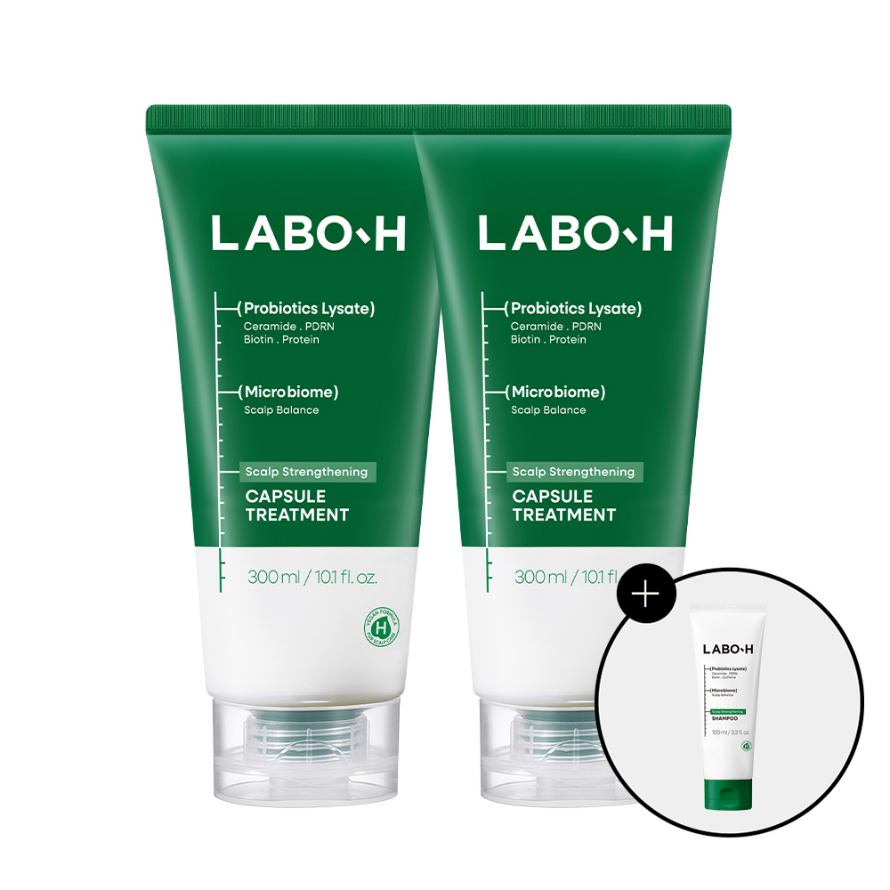 라보에이치 탈모증상완화 단백질 두피 강화 캡슐 트리트먼트 300ml 1입+1입