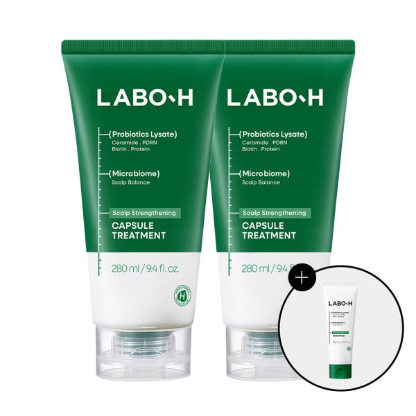 라보에이치 탈모증상완화 단백질 두피 강화 캡슐 트리트먼트 280ml 1입+1입