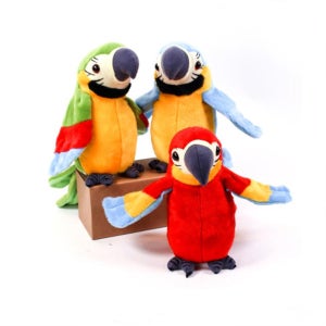 앵무새 인형 따라하는 귀여운 동물 장난감 선물 애착 선물용 생일 완구 녹음 소리나는
