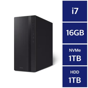 삼성 데스크탑5 DM500TGZ-AD7A Win11Pro / 16GB 램 / NVMe SSD 1TB + HDD 1TB / 윈도우11pro//