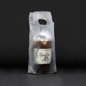 [LO] 1구 비닐 컵캐리어 테이크아웃 카페 커피포장 비닐캐리어 1박스 2000장