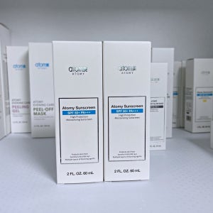 애터미 선크림 선블록 SPF50+ PA+++ 60ml 화이트 베이지 2개 세트