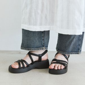스퍼 베이직 셔링 플랫폼 스트랩 샌들 5cm -US9033 (3color)