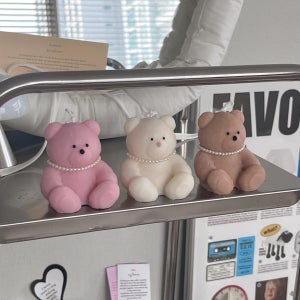 선물포장/ 곰돌이 캔들 집들이 생일 신혼집 퇴사 선물 답례품 향초 화이트 레이지선데이모닝향