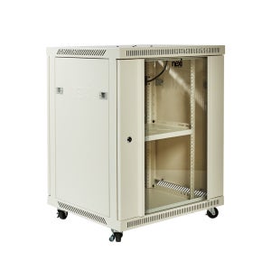 19형 허브랙 H750 W600 D500 강화유리 전산실 미니 통신장비 표준케이스 캐비넷