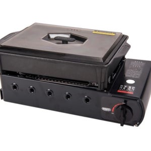 지라프 구이바다 프리미엄5쿡-M 휴대용가스버너 바베큐그릴 캠핑 꼬치고기불판 전골 전용가방