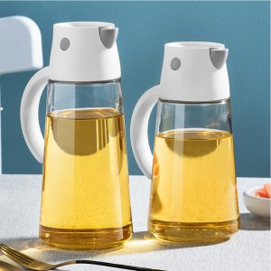 반자동 오픈 양념병 자동개폐 오일병 참기름병 간장병 거꾸로 소스통 550ml 650ml
