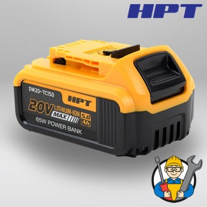 HPT 배터리 20V 5.0Ah 디월트 호환 DW20-TC150 C타입 충전 보조배터리