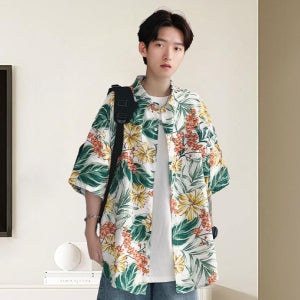 하와이셔츠 알로하 하와이안 꽃무늬 셔츠 해변 여행 꽃남방 바캉스룩 휴양지룩