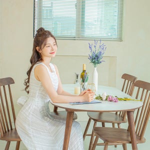 밀리 민소매 플레어 원피스 LDV21 상견례룩 단정한 슬리브리스 비치 롱원피스