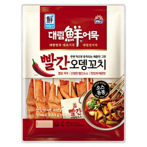 사조 대림선 빨간 오뎅꼬치 409g x 15개 냉동 꼬치오뎅