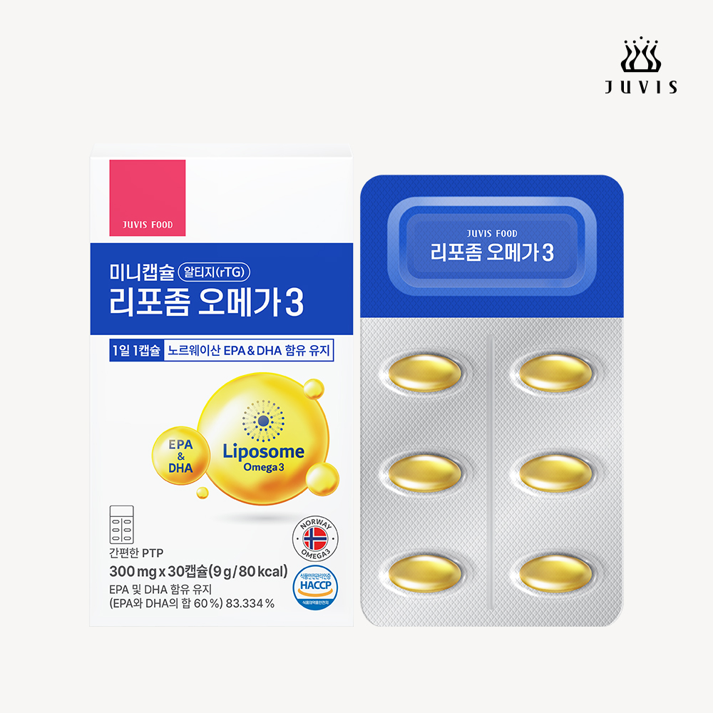 [<b>쥬비스</b>] 리포좀 오메가3 30캡슐