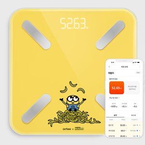 앳플리 T8 정확한 몸무게 저울 더블스마트인 바디체중계 체지방 미니언즈 에디션 가정용 전자 기계
