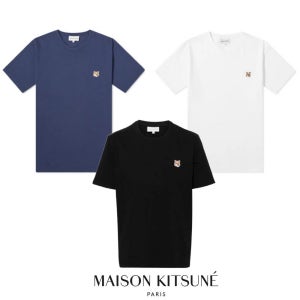 [메종키츠네] 폭스 헤드 반팔 티셔츠 더블 볼드 칠랙스