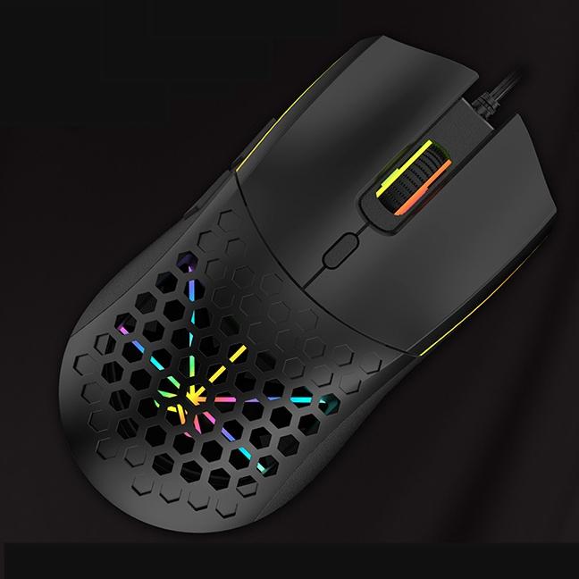 저소음유선마우스 게이밍 가벼운마우스 LED 스타크래프트마우스