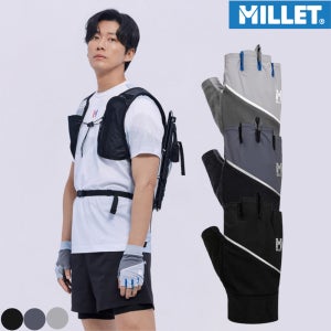 밀레 반장갑 등산 여름 숏글러브 메쉬