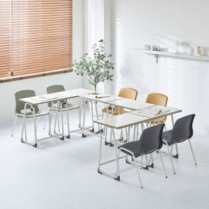 학원책상 세트 1인용 강의실 교습소 책걸상 마론 로이 600x400 소프트엣지