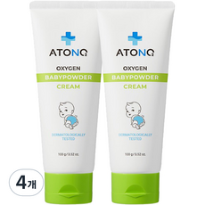 아토앤오투 기저귀크림 파우더 옥시젠 베이비 크림, 4개, 100g