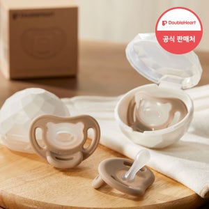 1+1+1 더블하트 노리개젖꼭지 소프트버디에코 올실리콘 전용케이스 쪽쪽이