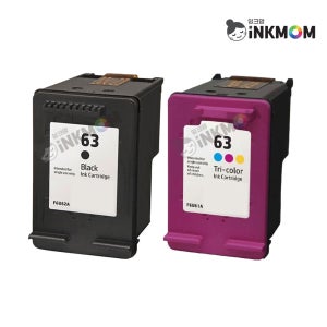 F6U62AA F6U61AA (HP 63) 검정 칼라 재생(호환)잉크 SET