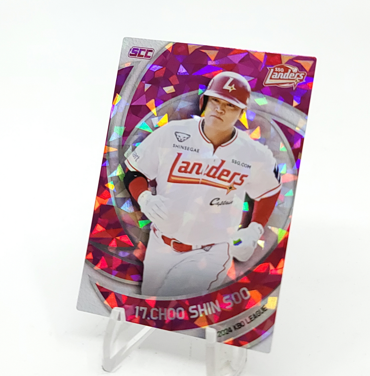 2024 SCC KBO 리그 카드 - SSG 추신수 - 핑크 페러렐