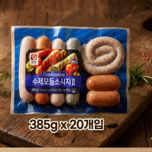 [냉동] 사조오양 수제 모듬 소세지 ll 385g 20개입 1박스