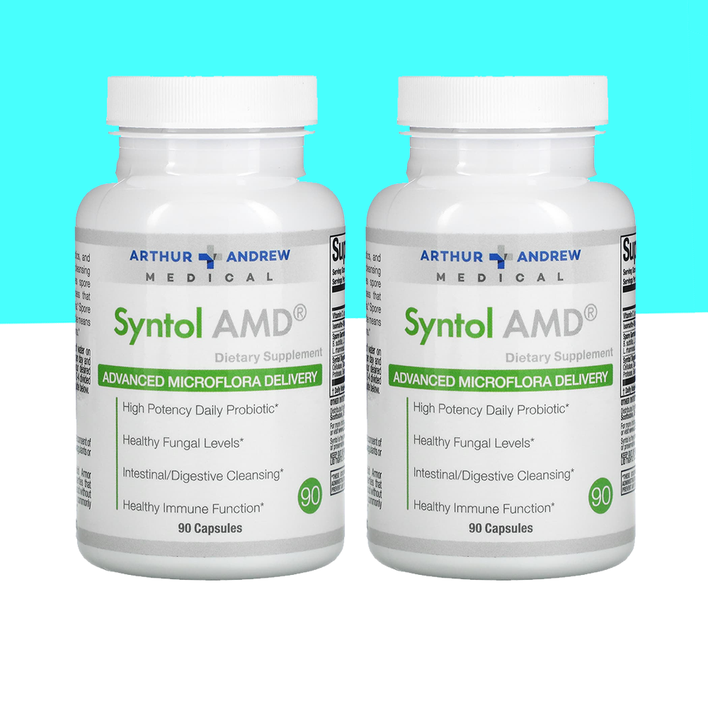 <b>아서 앤드류 메디컬</b> Syntol AMD <b>비타민C</b> 프로바이오틱 500mg 90 캡슐 2통