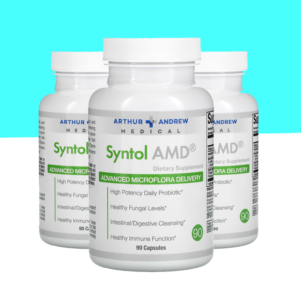 <b>아서 앤드류 메디컬</b> Syntol AMD <b>비타민C</b> 프로바이오틱 500mg 90 캡슐 3통