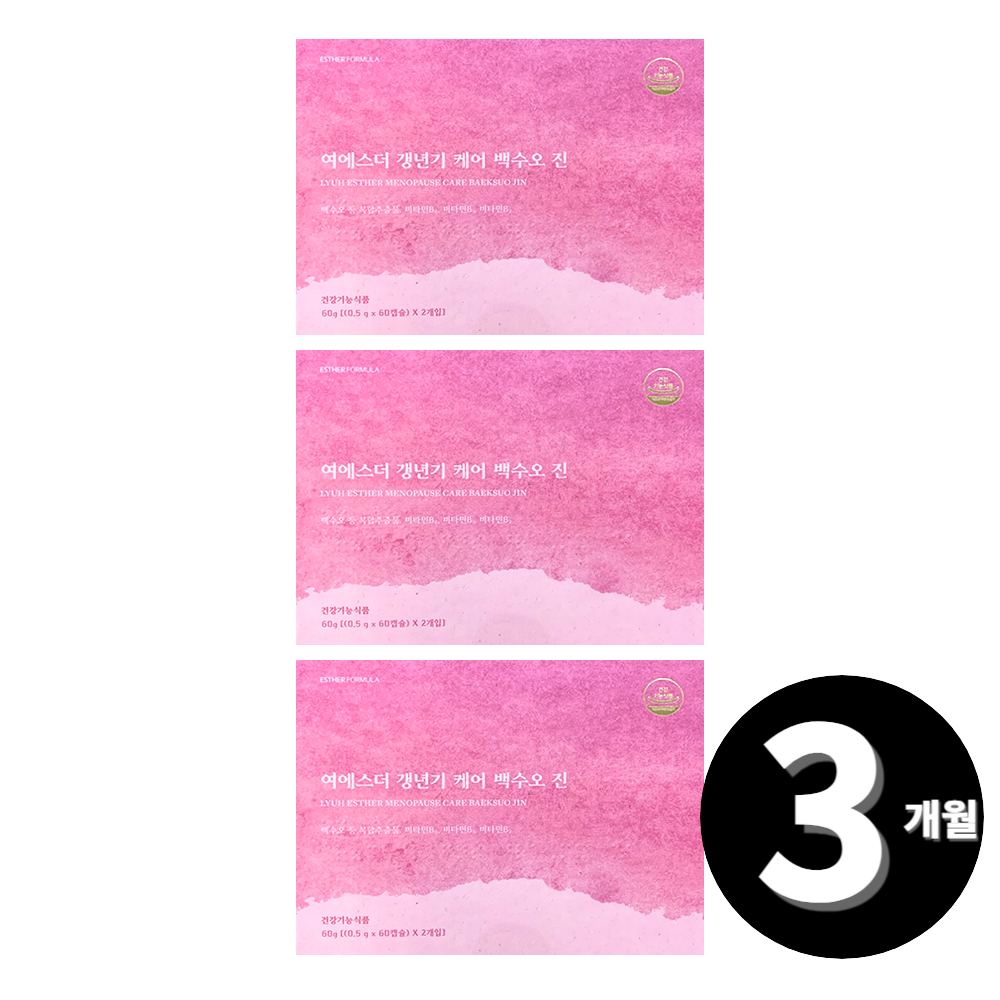 여에스더 갱년기 케어 백수오 진