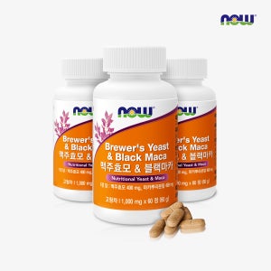 나우푸드 맥주효모 블랙마카 활력 60정, 3개
