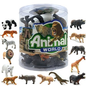 야생 동물 피규어 모형 해양 장난감 아기 소프트 14종 세트
