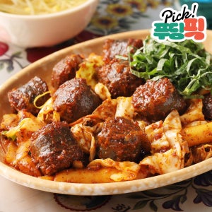 [푸딩픽] 매콤순대볶음 380g 밀키트 신림동식 야채없는 들깨 올킬소스 안주 야식