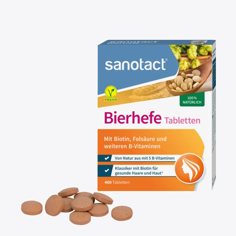 사노택트 맥주 효모 정제 400개 / Bierhefe Tabletten 400 St