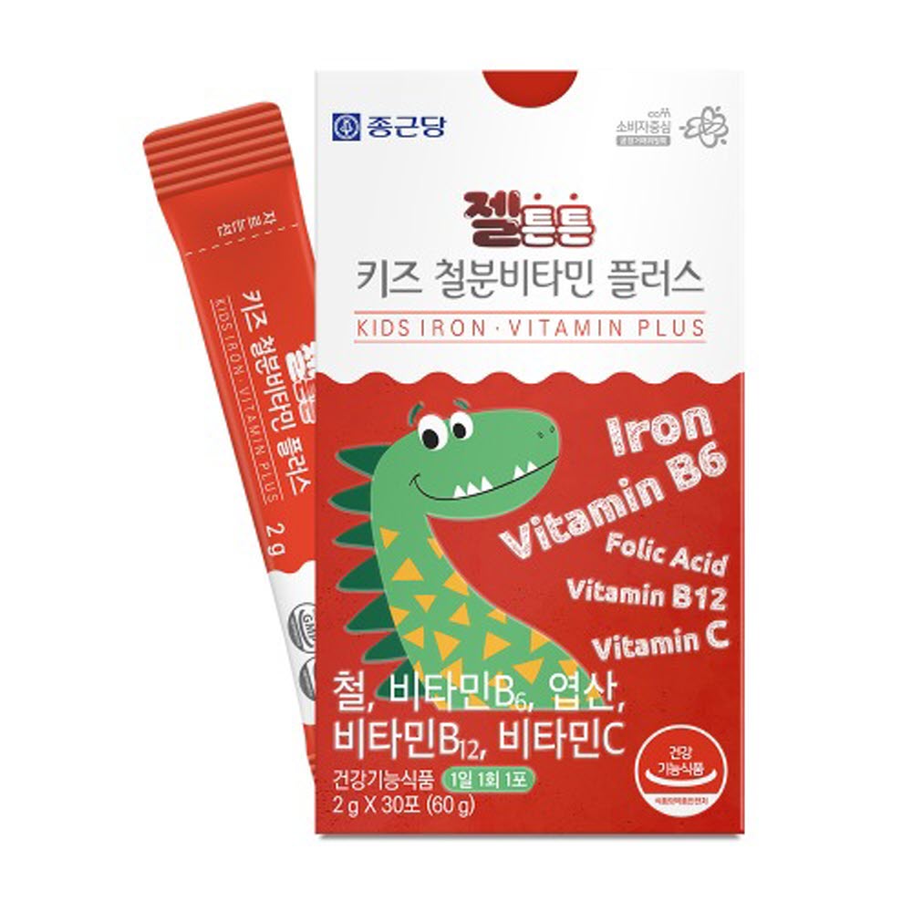 종근당 어린이 철분 식물성 비헴철 분말 가루 키즈 유아 초등학생 청소년 아이 스틱 30포