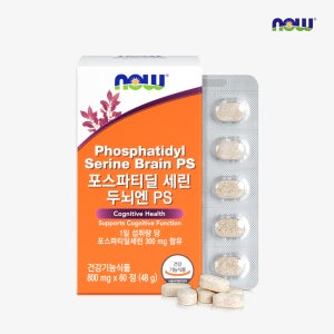 나우푸드 포스파티딜세린 두뇌엔 PS 300mg 60정, 1개