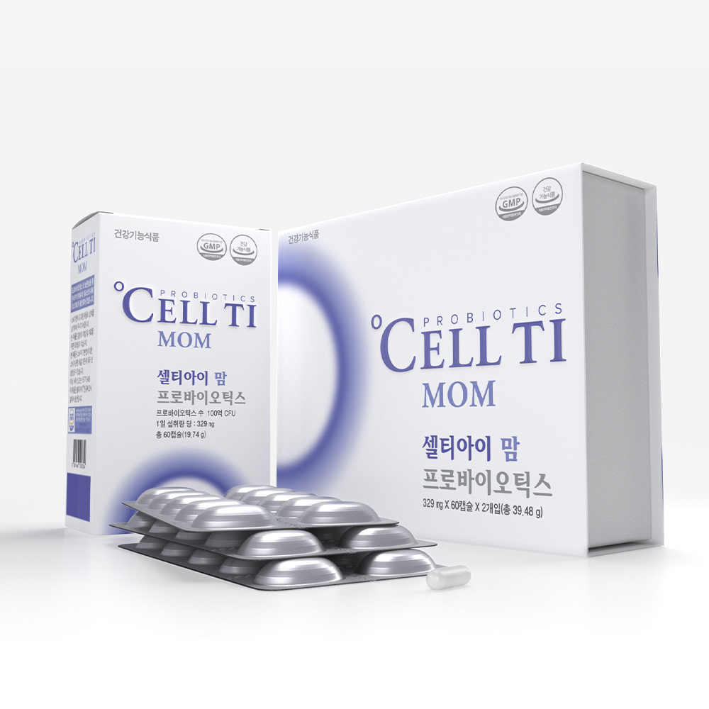 셀티아이 맘 모유유래 균주 임산부유산균 60캡슐, 2개