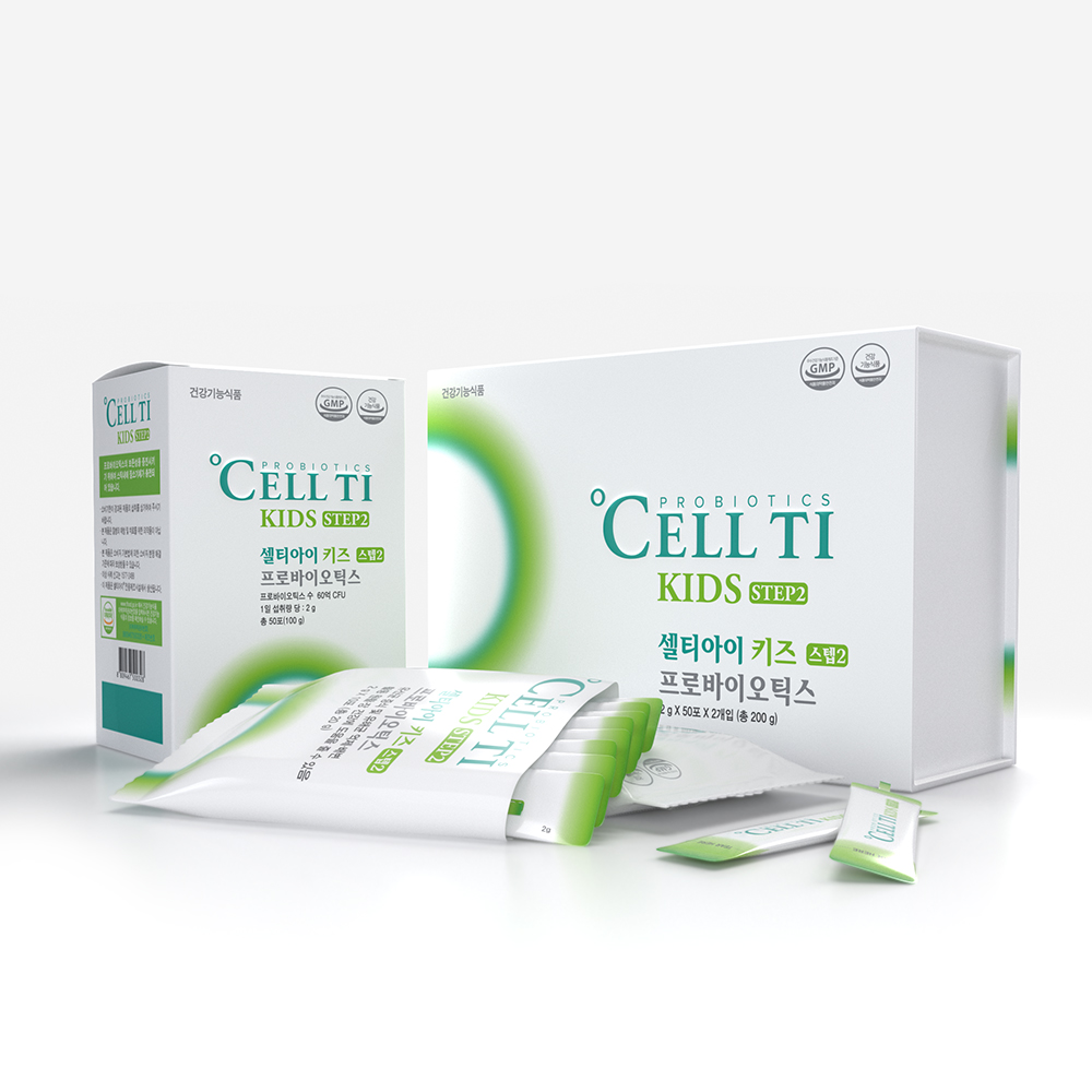 <b>셀티아이 키즈 스텝2</b> 잘 누는 아이유산균 어린이 맞춤 유산균 100포, 1개