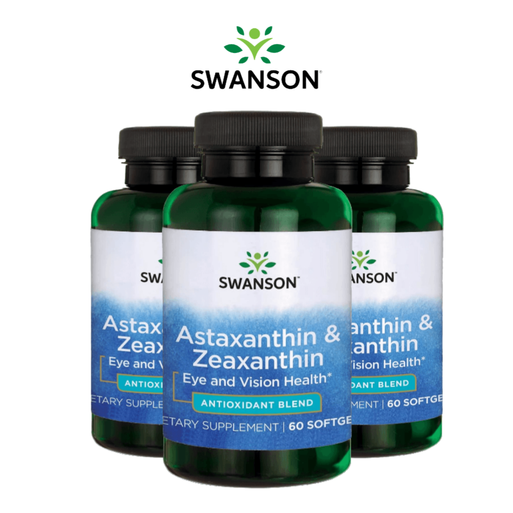 스완슨 아스타잔틴 지아잔틴 Astaxanthin <b>Zeaxanthin</b> 60정 3세트