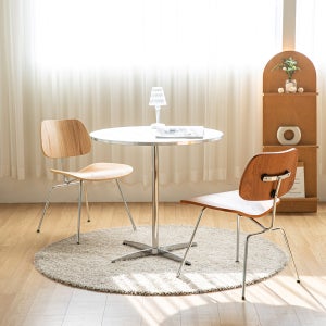 미레스 아론 실버엣지 식탁 2인용 테이블 의자 세트 60cm